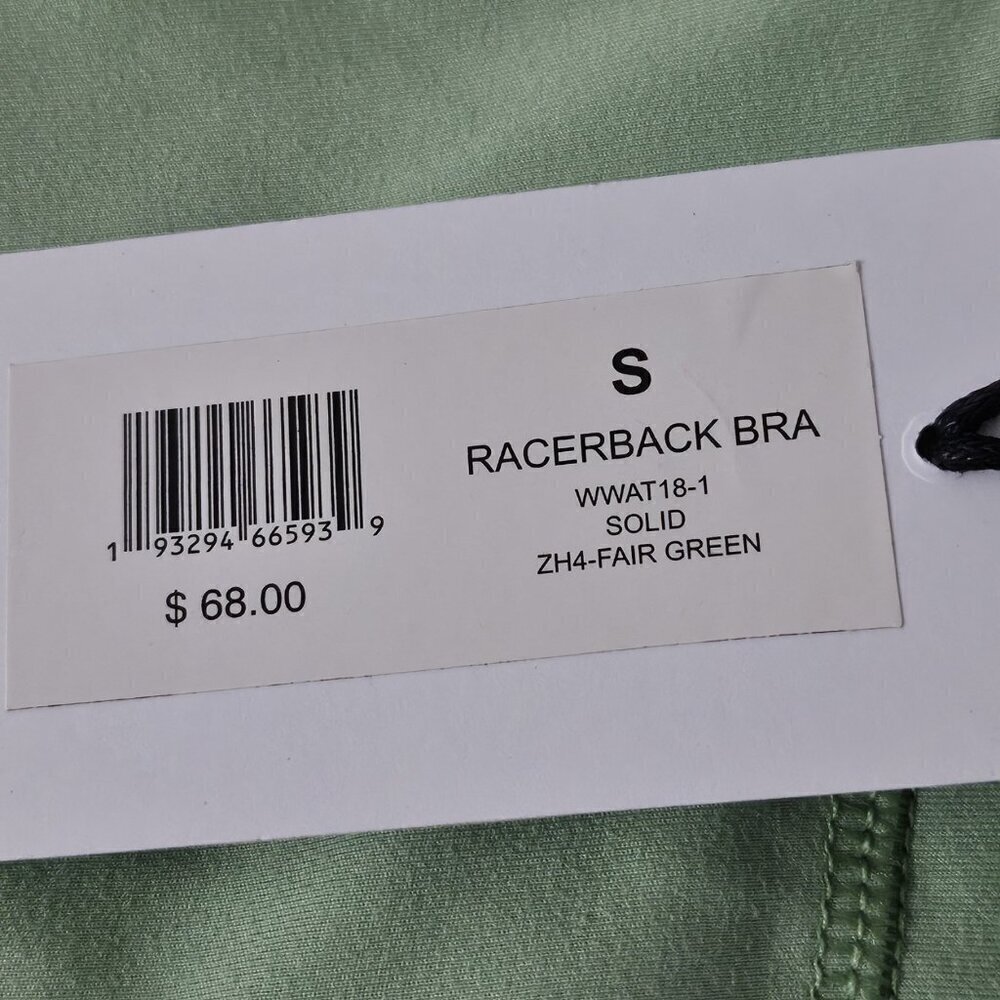 2/$50 WeWoreWhat Solid Green Racerback Bra Size S | Sporty & Stylish - Picture 7 of 8